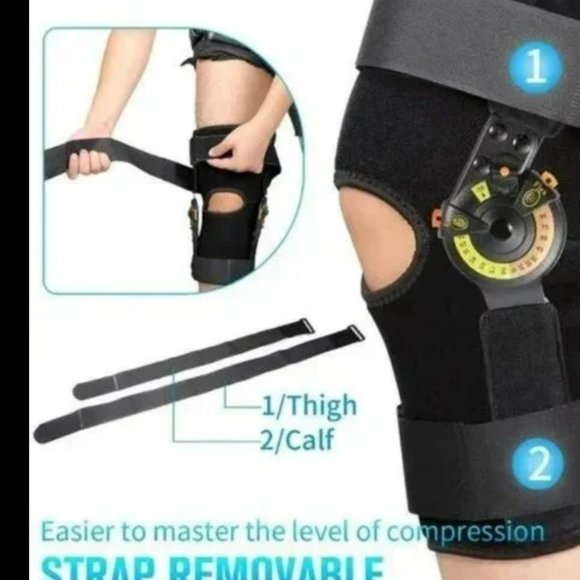 NEW Nvorliy Hinged ROM Adjustable Knee Brace Immobilizer Support Stabilizer ACL - Picture 5 of 8